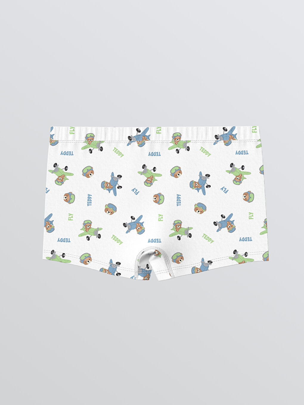 Boy WHITE Boxer Trunks-4