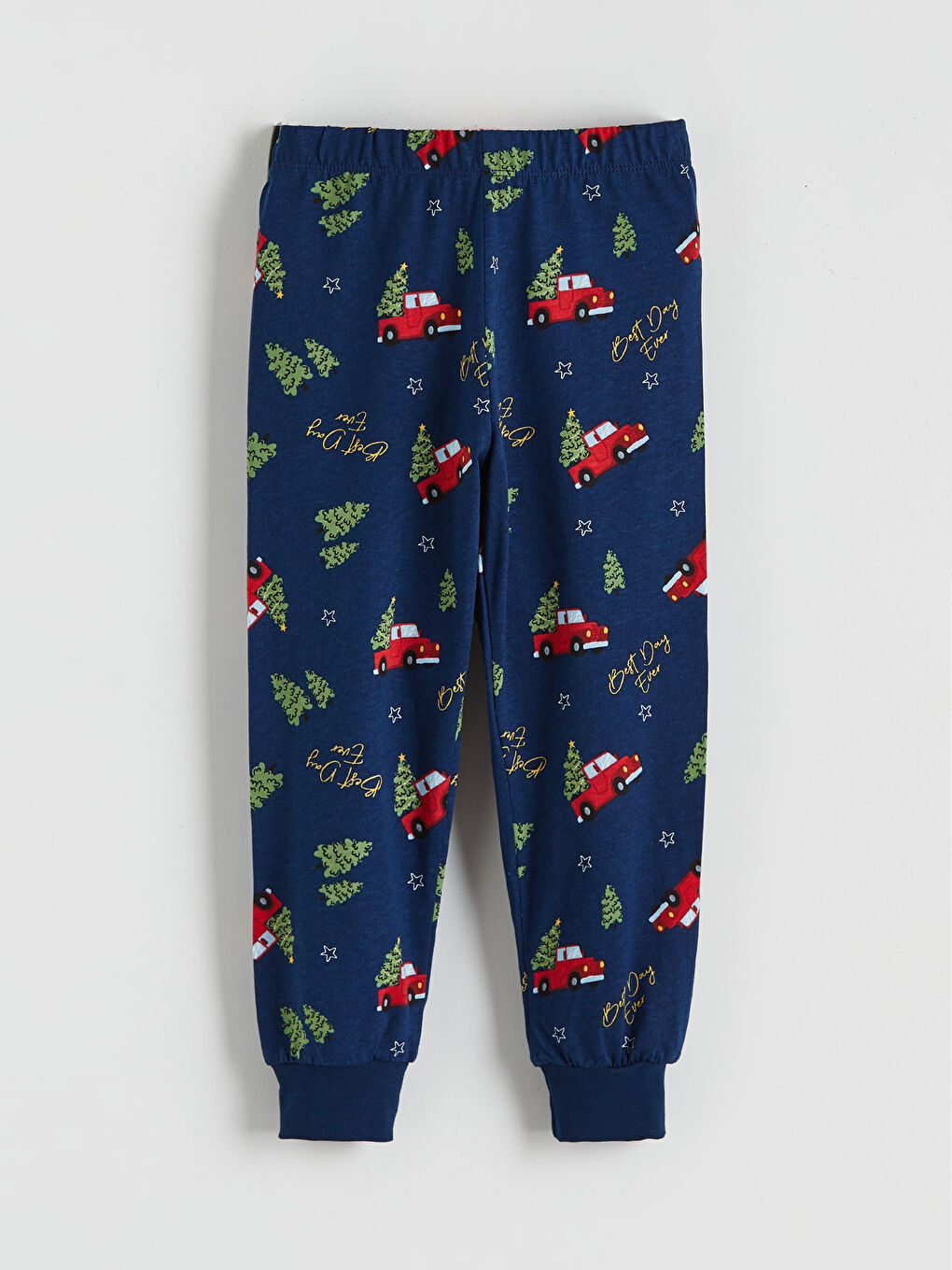 Crew Neck Printed Long Sleeve Boys' Pyjama Set-3