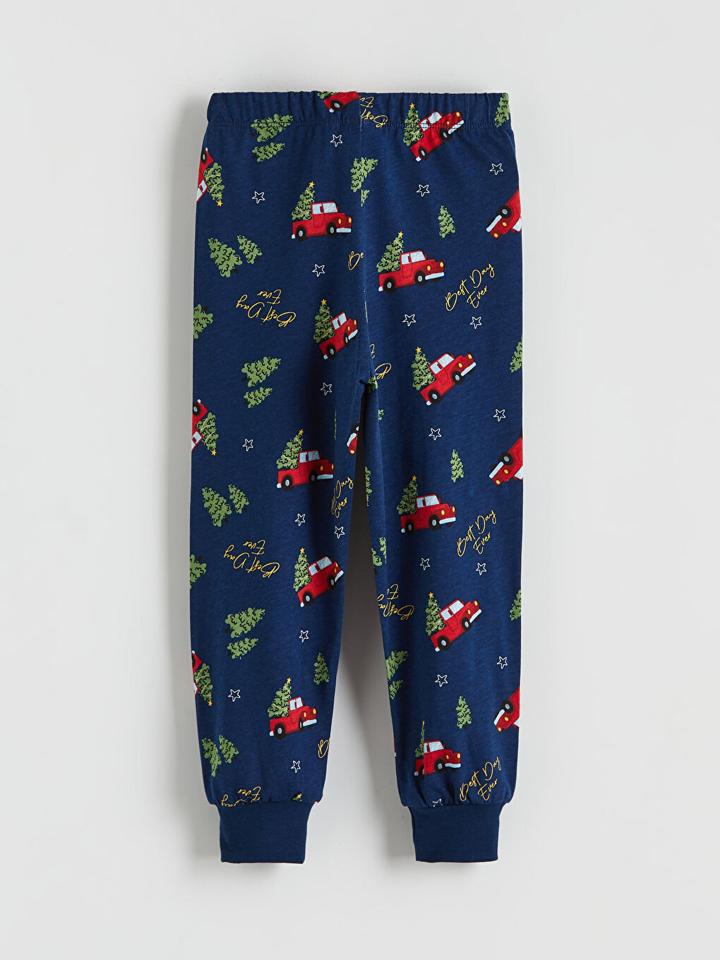 Crew Neck Printed Long Sleeve Boys' Pyjama Set-4