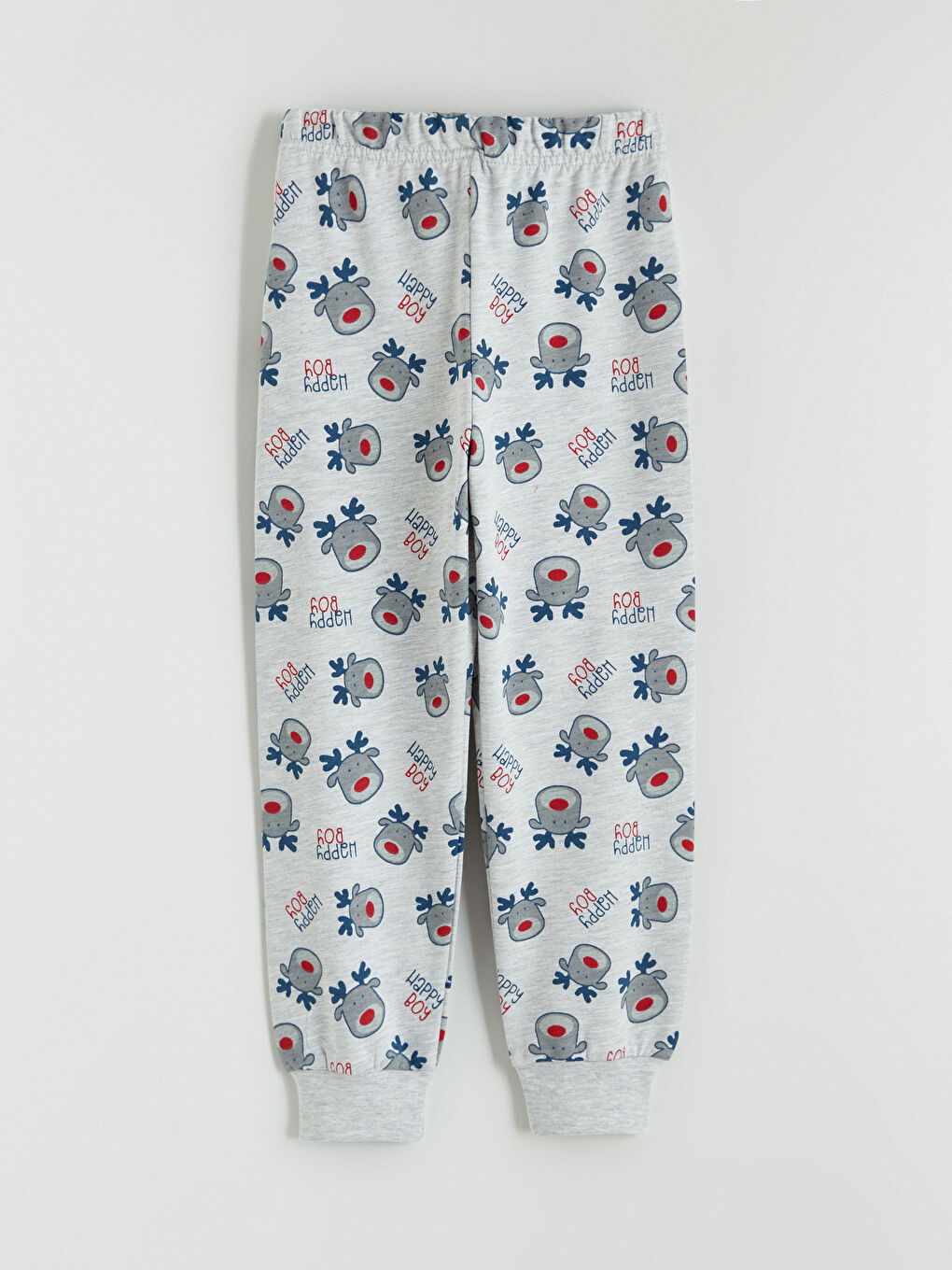 Комплект пижами с кръгло деколте на коледна тематика за момчета-4