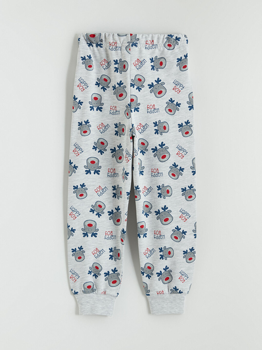 Комплект пижами с кръгло деколте на коледна тематика за момчета-6