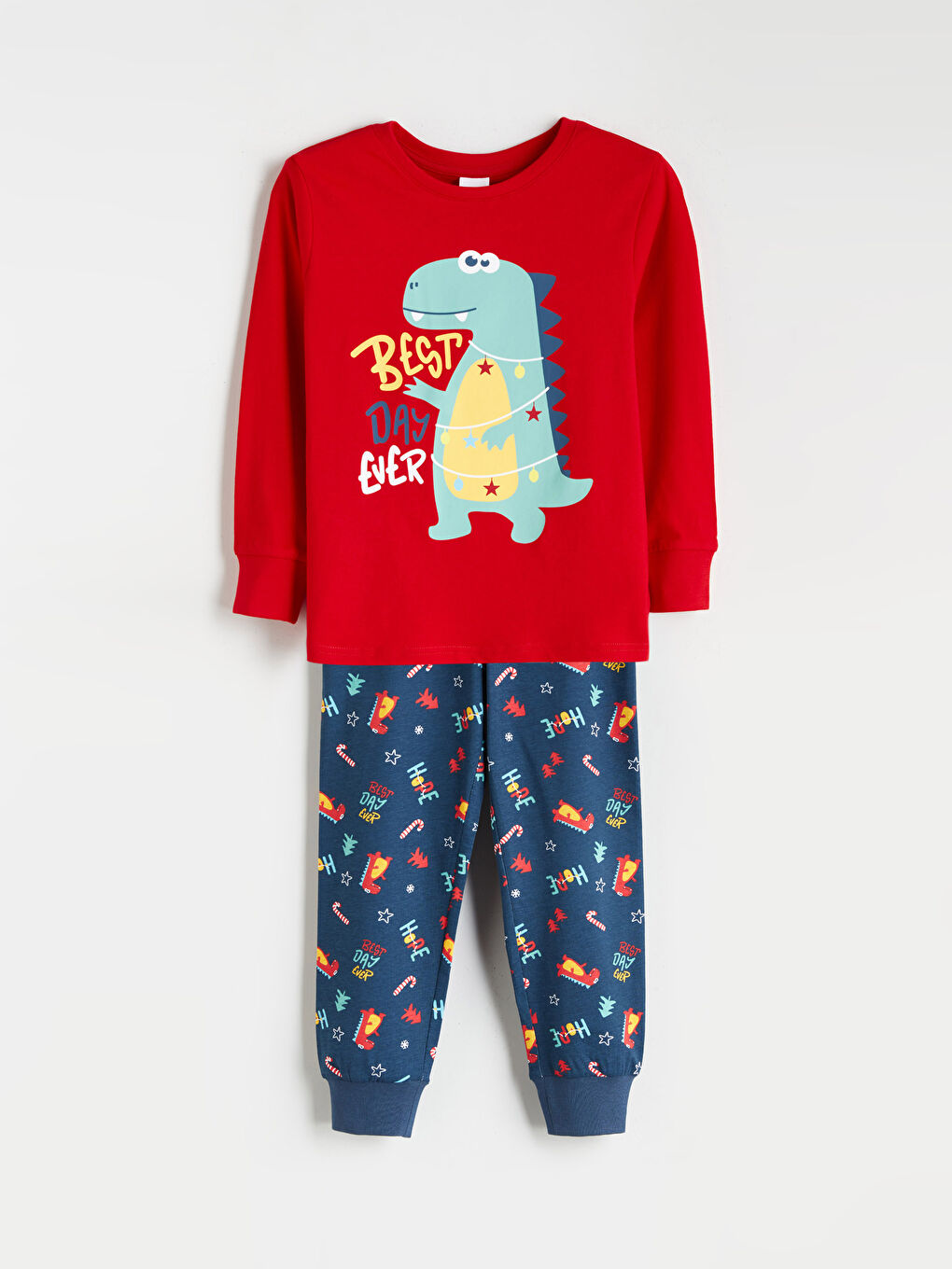 Crew Neck Boys' Pyjama Set