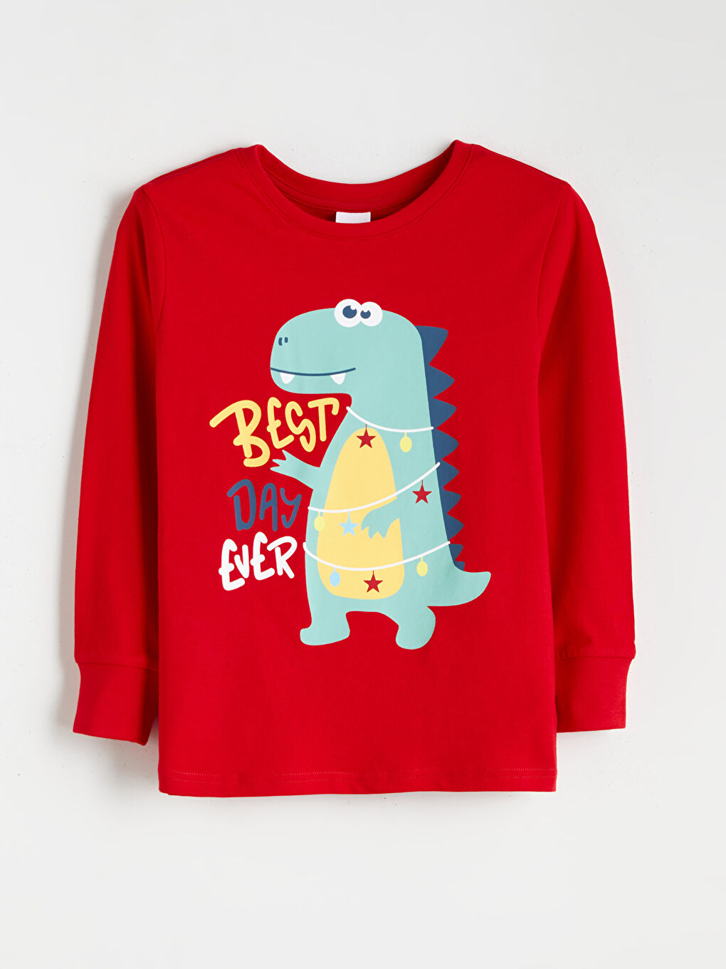Crew Neck Boys' Pyjama Set-1