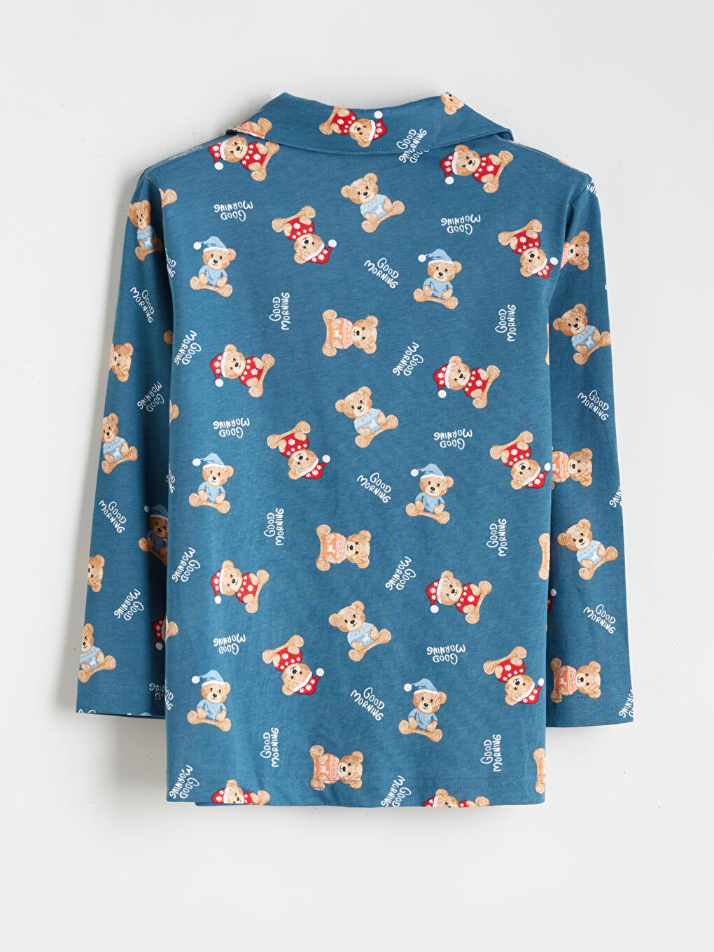 Пижамный комплект для мальчиков с отложным воротником на рождественскую тематику-2