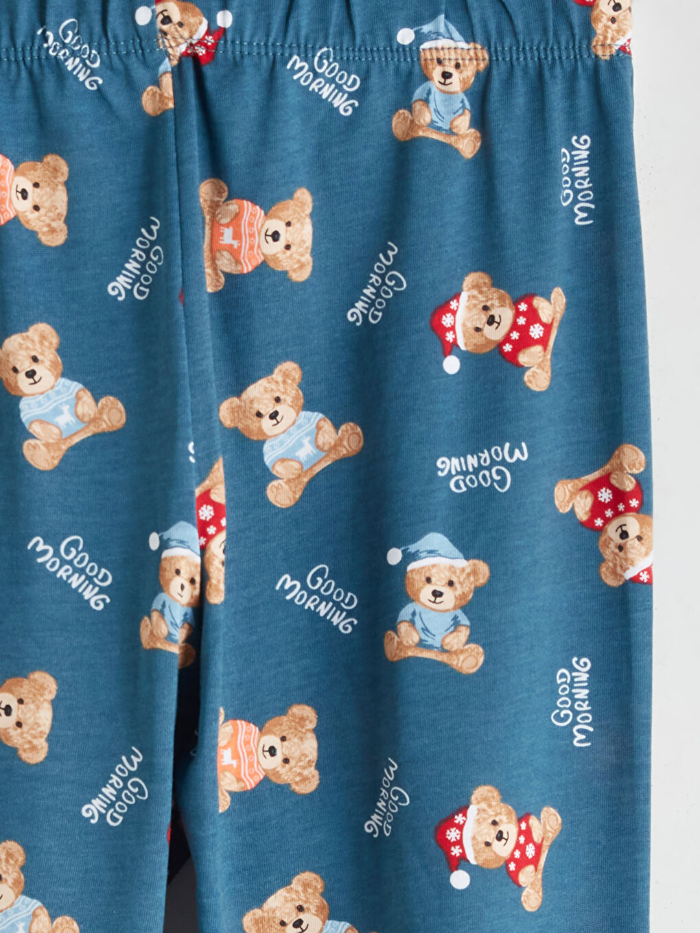 Пижамный комплект для мальчиков с отложным воротником на рождественскую тематику-6
