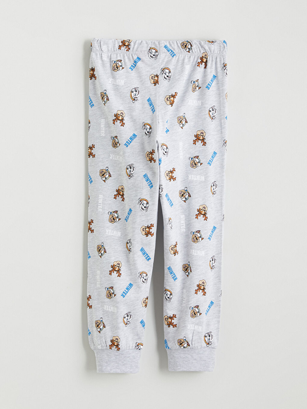 Mavi Bisiklet Yaka Paw Patrol Baskılı Erkek Çocuk Pijama Takımı-4