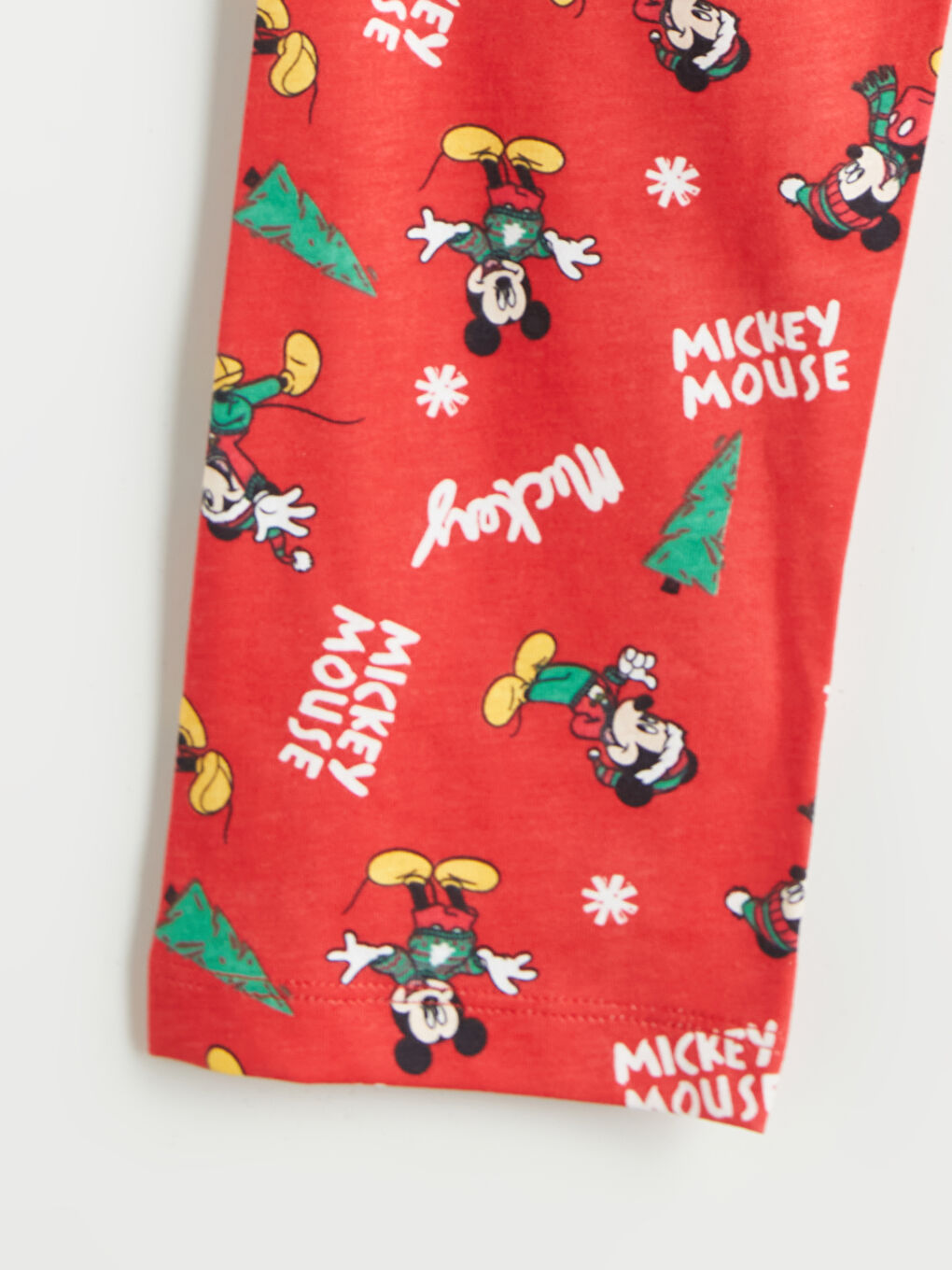 Collared Neck Mickey Mouse Printed Boys' Pyjama Set-6