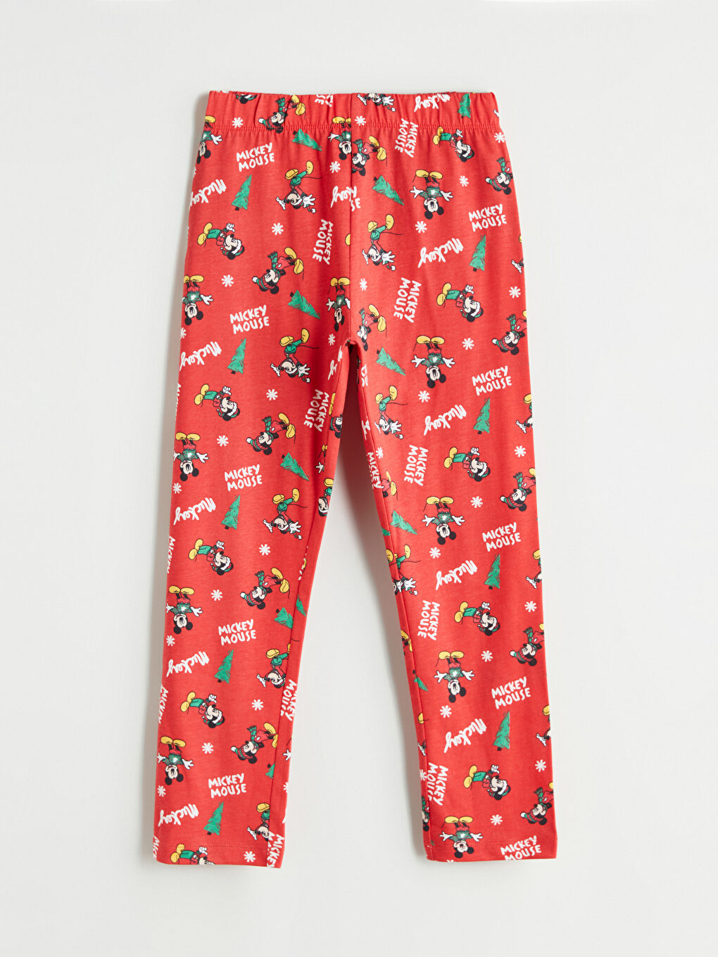Collared Neck Mickey Mouse Printed Boys' Pyjama Set-5
