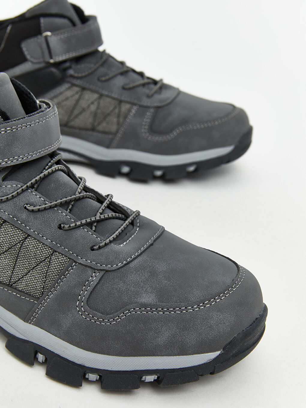 Lace-Up and Zipper Boys Boots-2