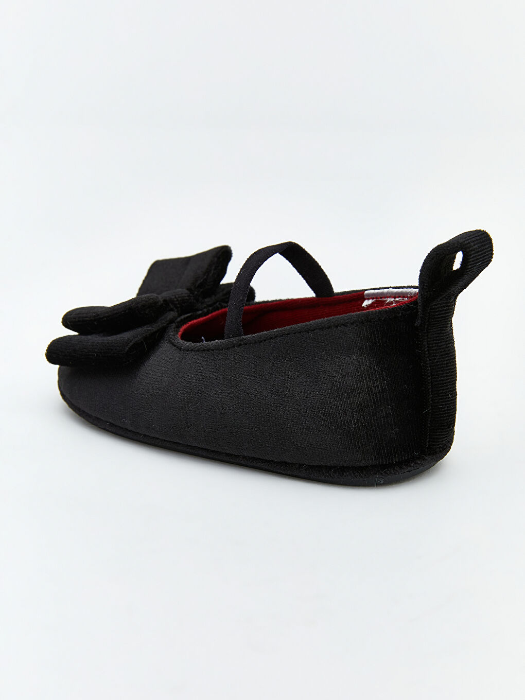 Siyah Fiyonk Detaylı Kız Bebek Babet-4