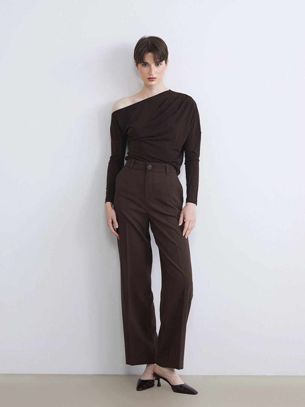 Loose Fit Wide Leg Women's Trousers
