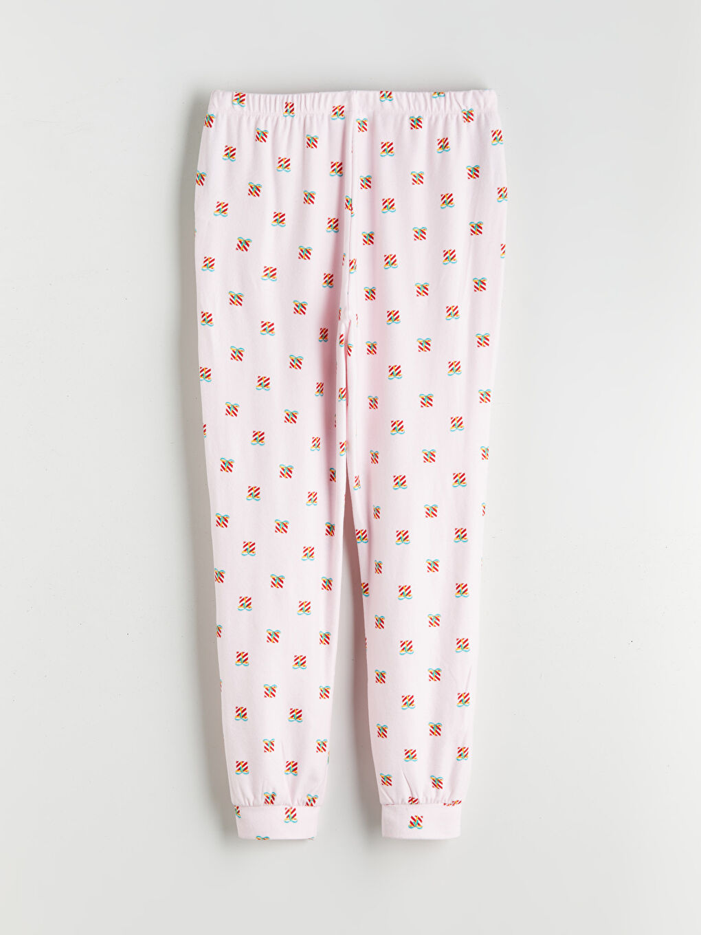 Crew Neck Patterned Women's Pyjama Set-8