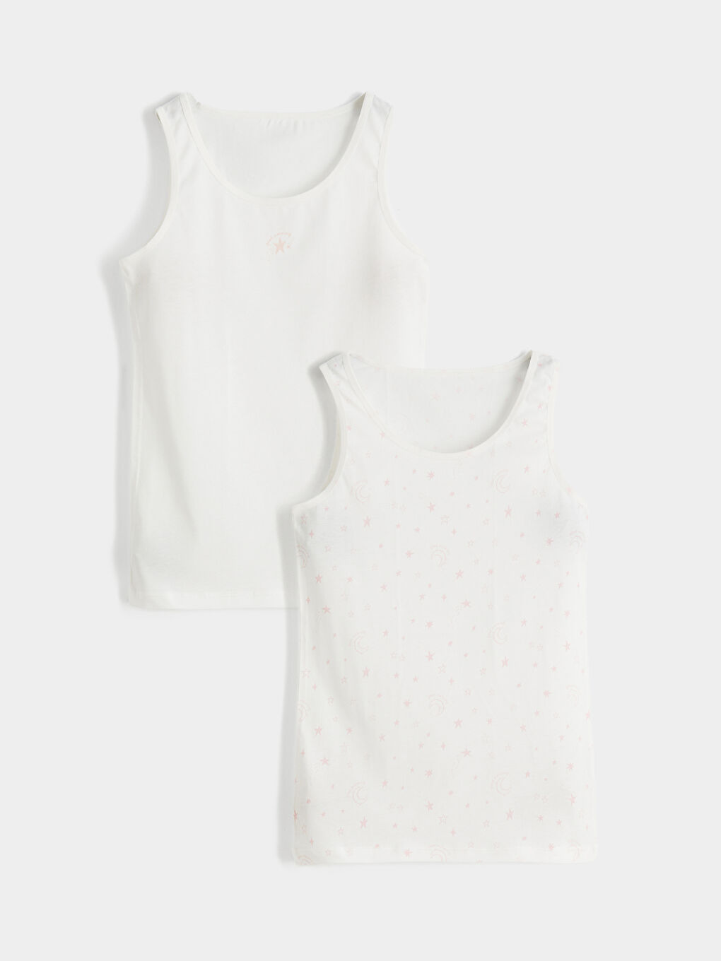 Okrugli izrez Devojčice Atlet majice 2-pakovanja