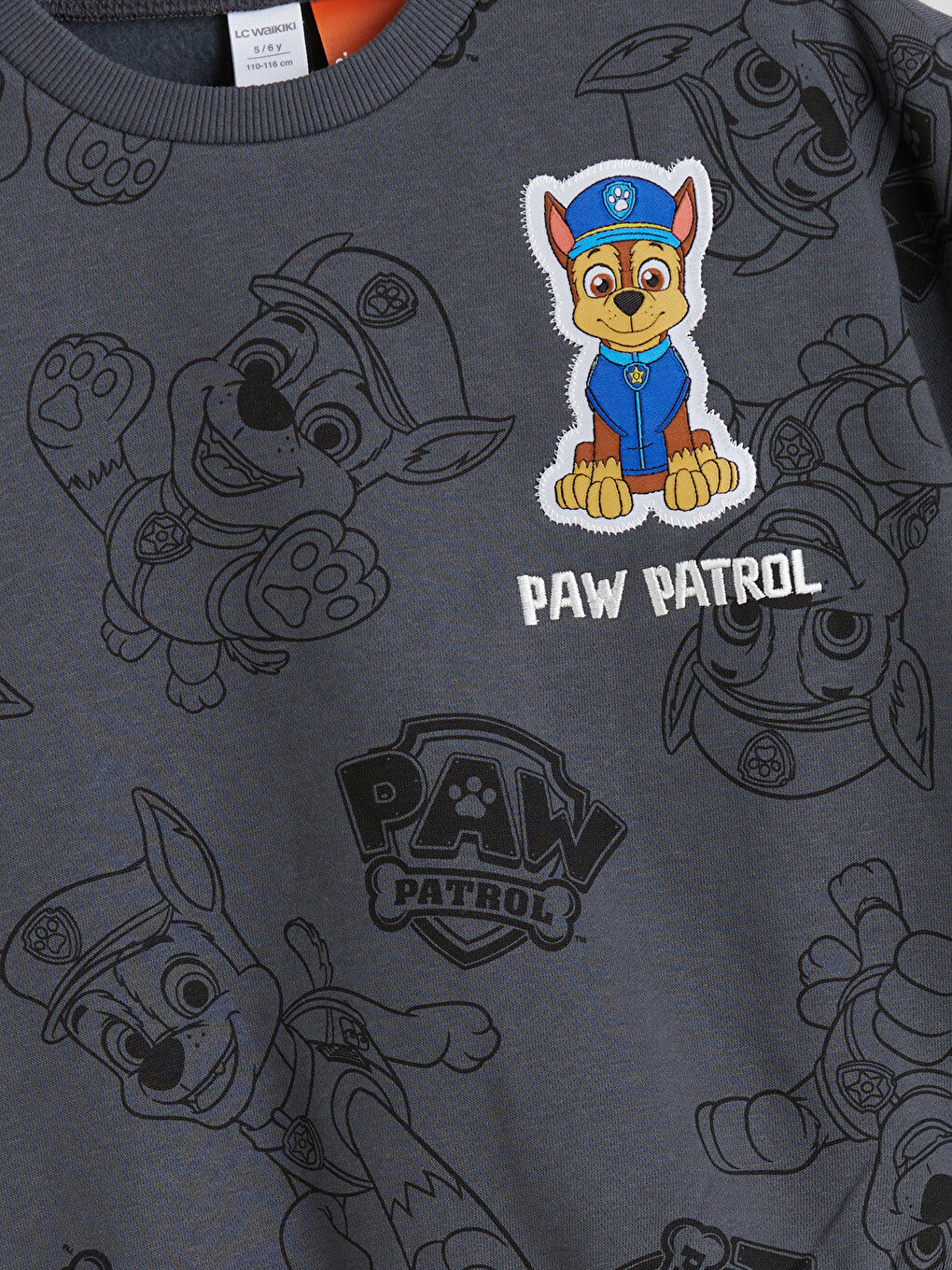 Gri Paw Patrol Erkek Çocuk Kalın Sweatshirt-1