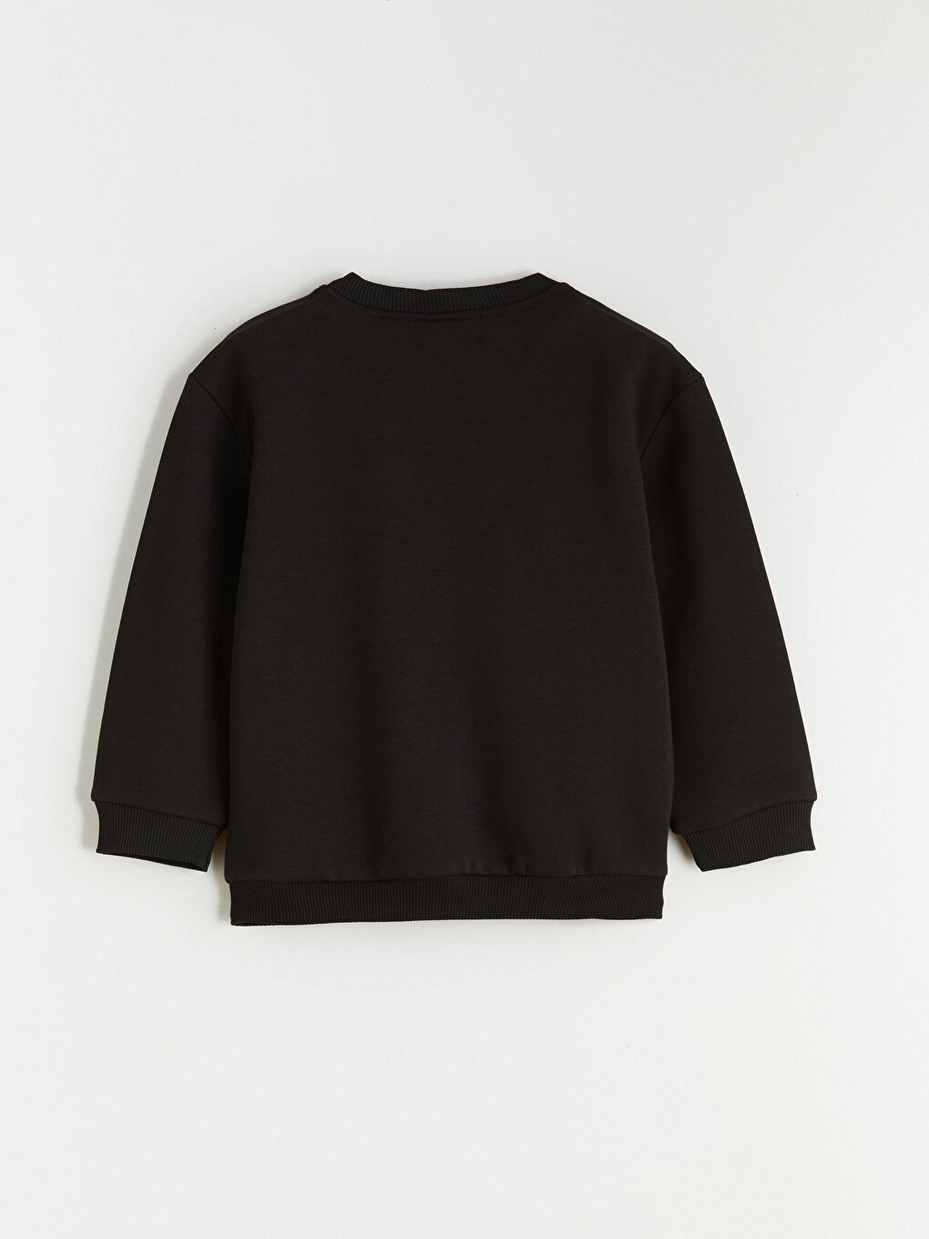 Siyah Sonic Baskılı Erkek Çocuk Kalın Sweatshirt-1