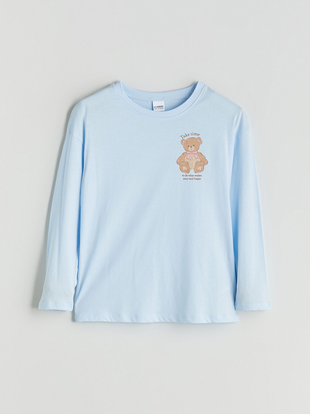 Crew Neck Girls' Pyjama Set-1