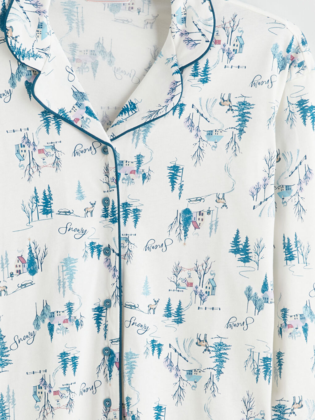 طقم بيجاما نساء بلي كول بطابع عيد الميلاد-9