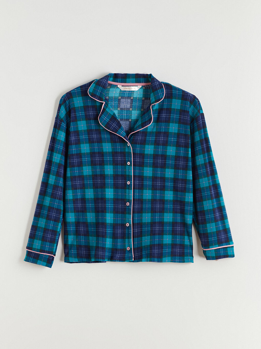 طقم بيجاما نساء بكارو بياقة بلي كول-5