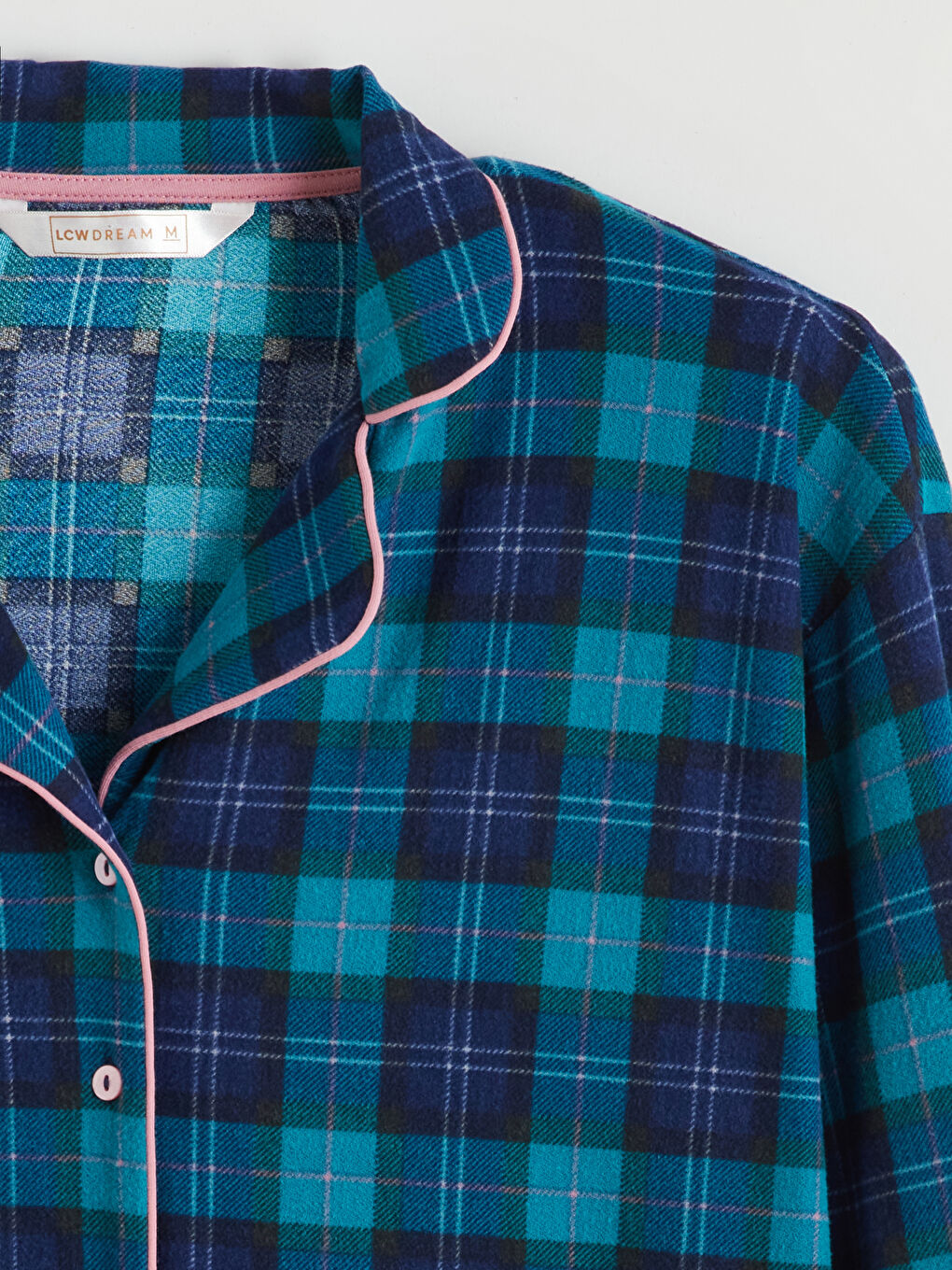 طقم بيجاما نساء بكارو بياقة بلي كول-6