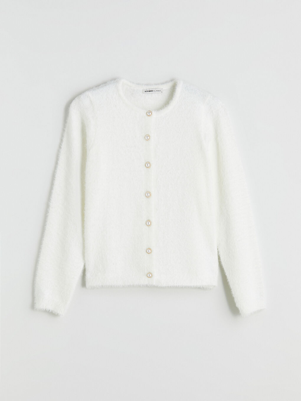Crew Neck Women's Knitwear Cardigan-2