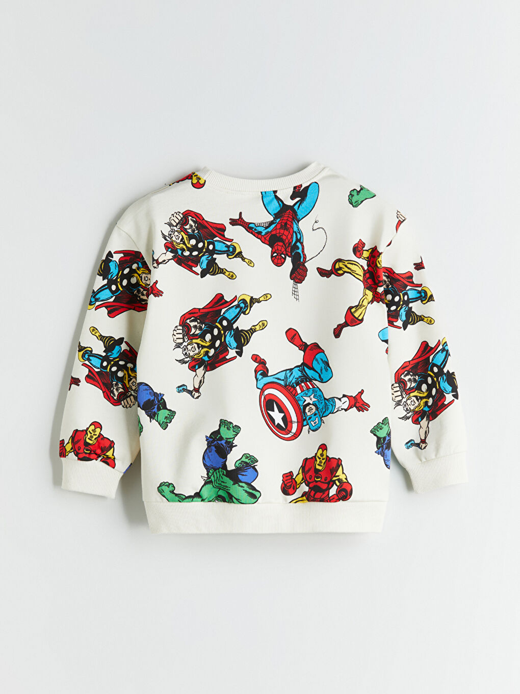 LCW Kids Okrugli izrez Marvel štampani dečiji dukserica i trenerka -W5DR89Z1-LQA