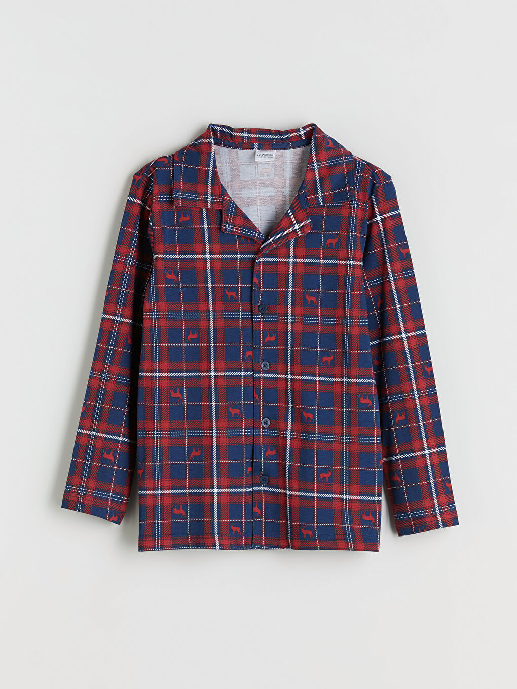 Collared Neck Boys' Pyjama Set-1