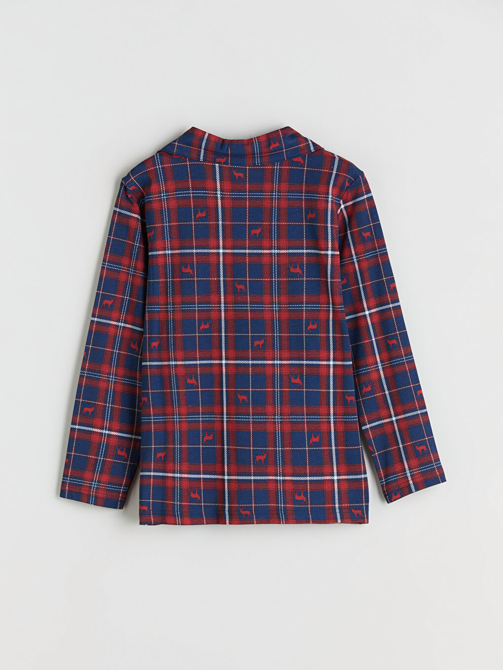 Collared Neck Boys' Pyjama Set-3