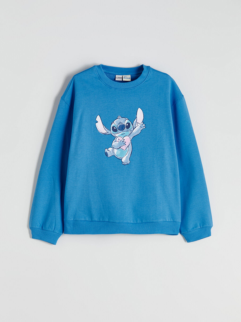 Φούτερ Στρογγυλή Λαιμόκοψη με Σχέδιο Stitch για Κορίτσια