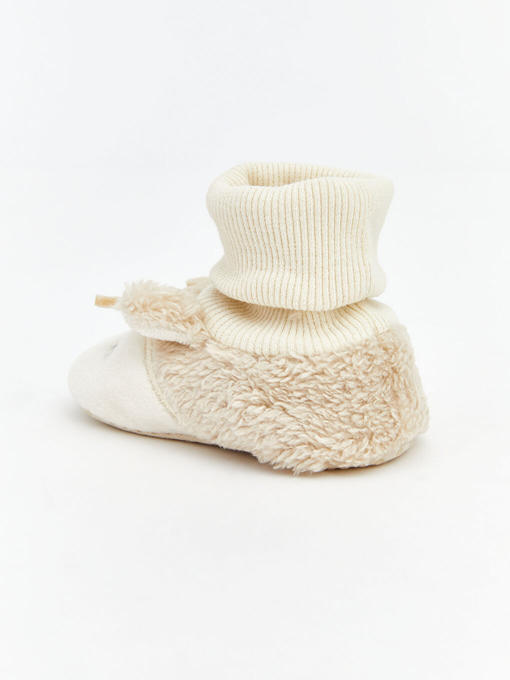 Bej Çoraplı Kız Bebek Panduf-4