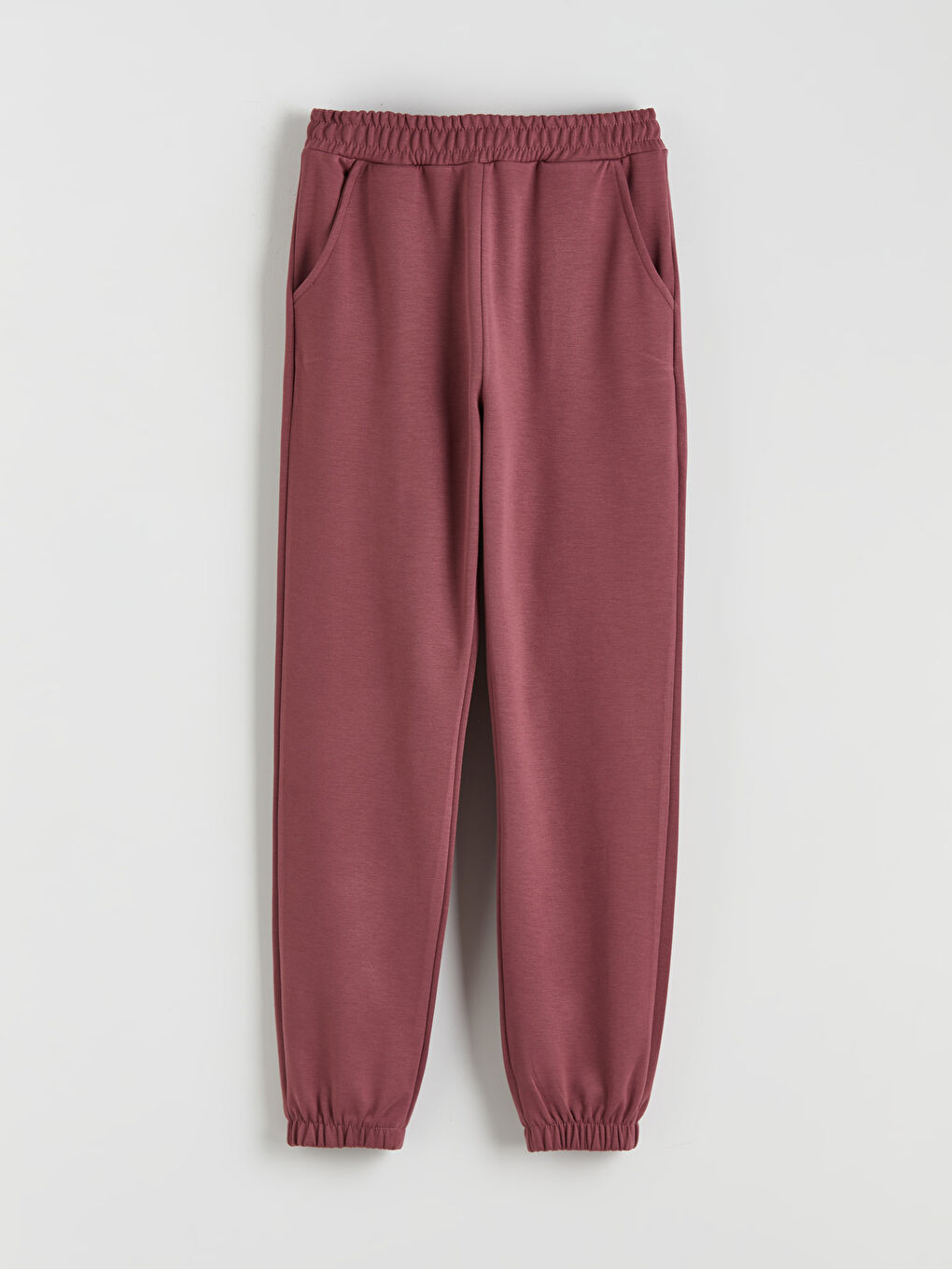 Pembe Beli Lastikli Kız Çocuk Jogger Eşofman Alt