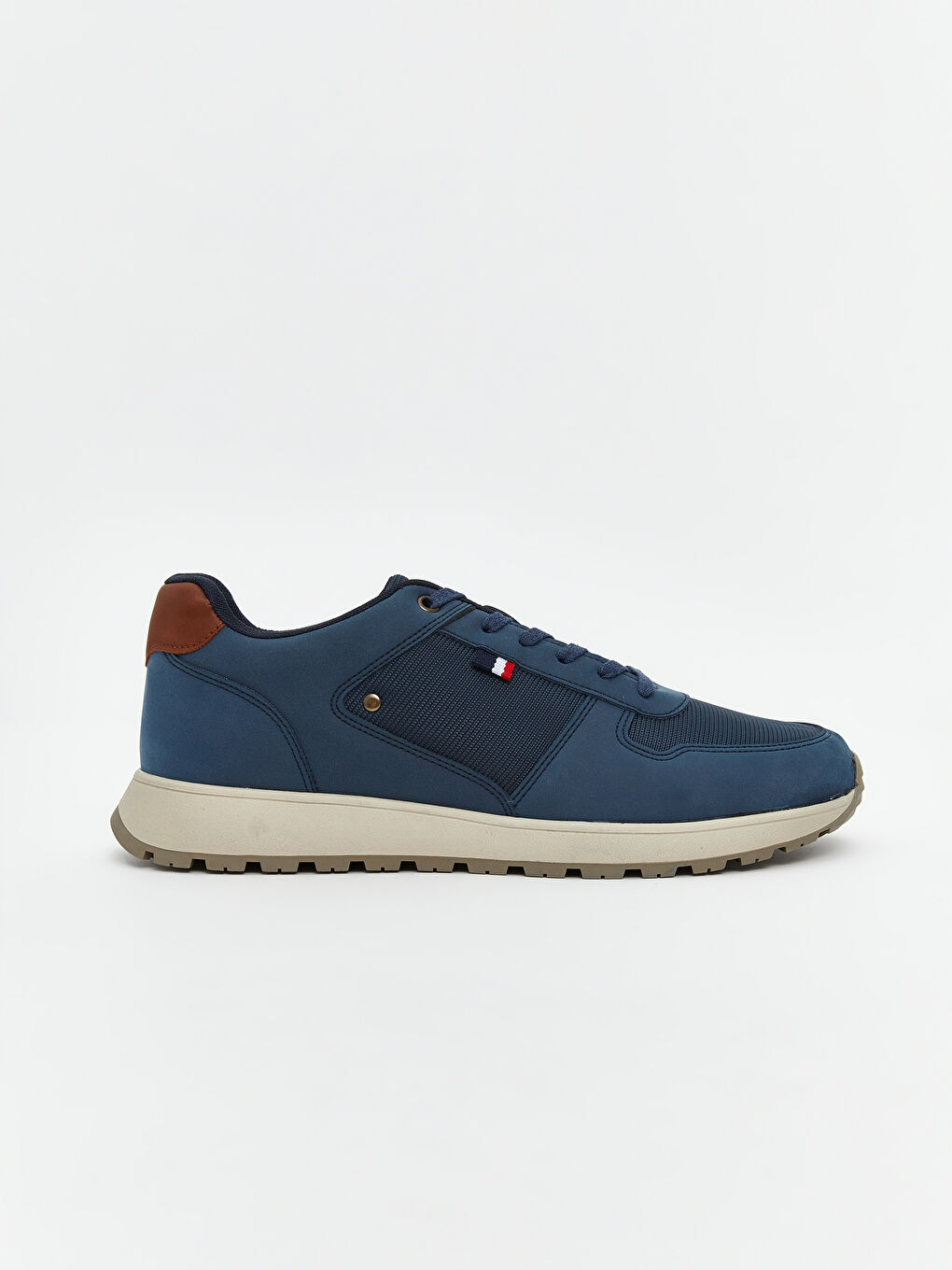 Lacivert Bağcıklı Erkek Spor Ayakkabı-1