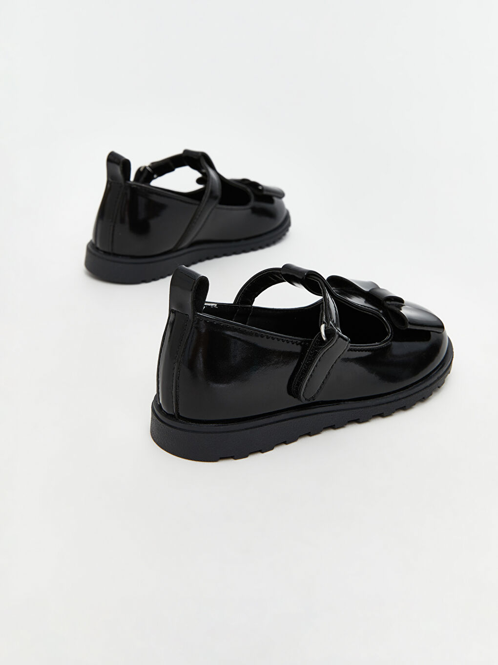 Siyah Fiyonk Detaylı Kız Bebek Babet-4