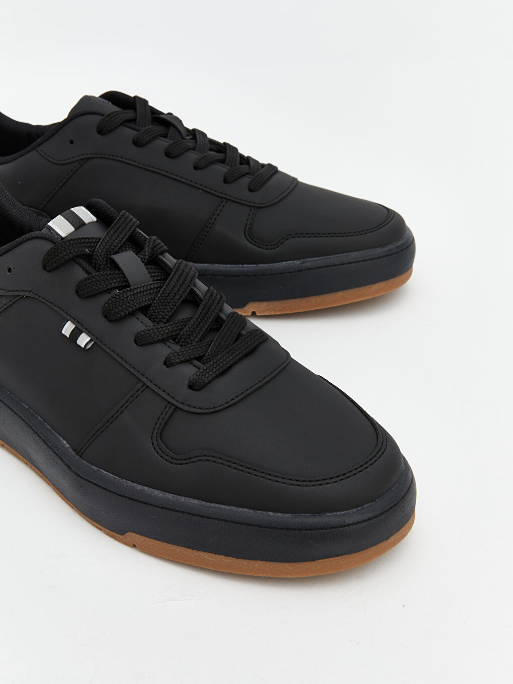 Siyah Bağcıklı Erkek Spor Ayakkabı-2