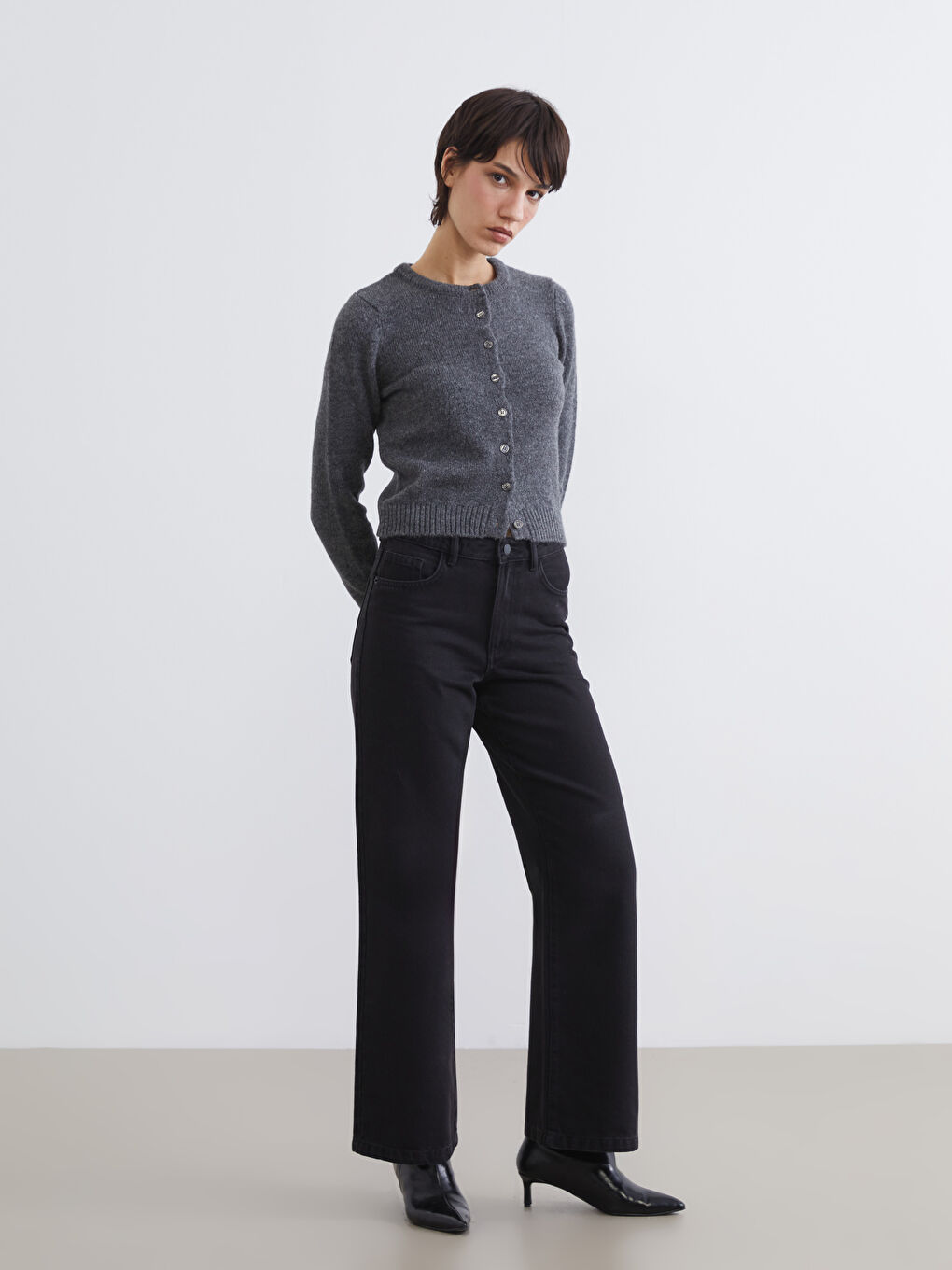 High Waisted Wideleg Women's Jeans