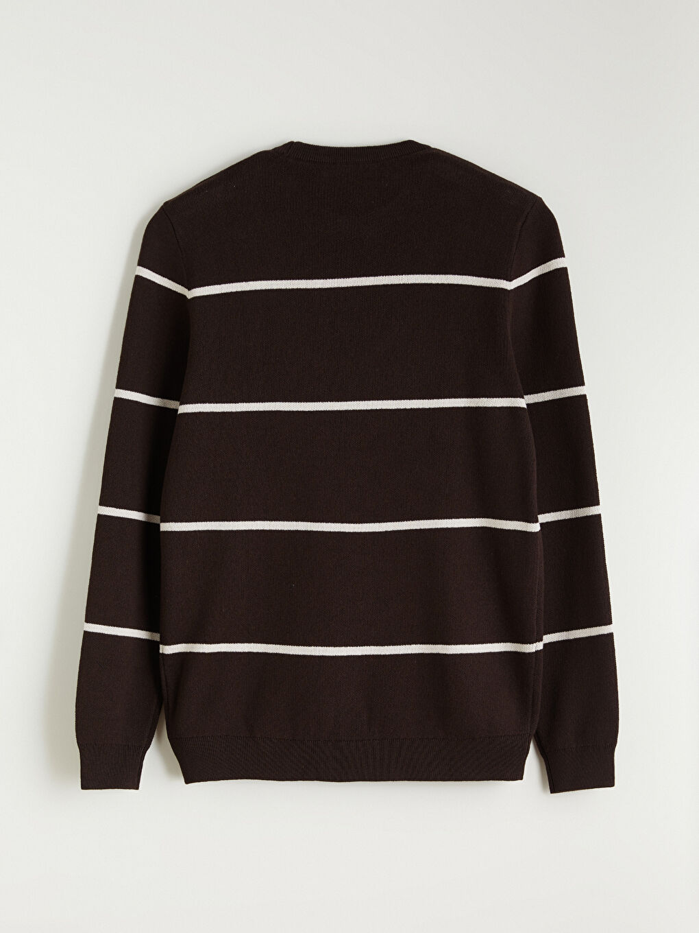 Crew Neck Striped Men's Knitwear Sweater-5