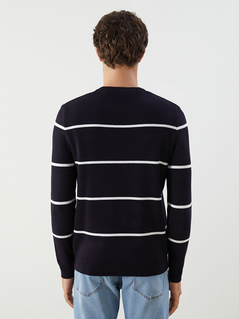 بلوز یه‌خه‌ خڕ خەتخەت بۆ پیاوان تریکۆ-3