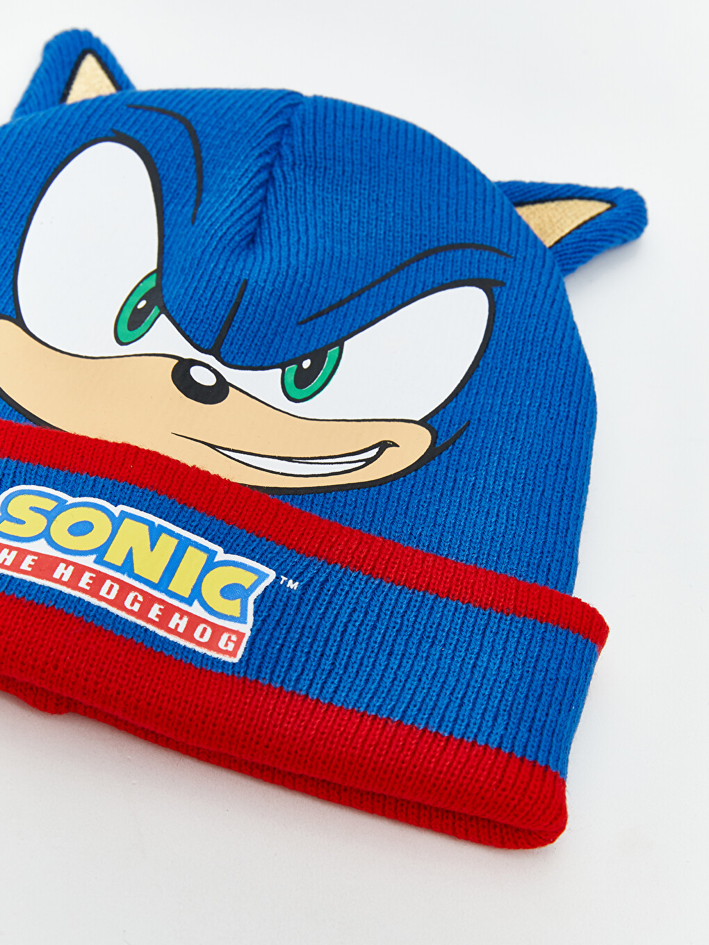 Mavi Sonic Baskılı Erkek Çocuk Bere-1