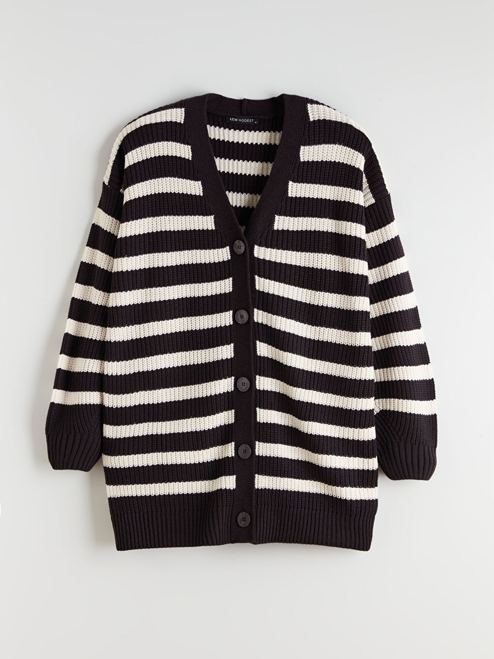 کاردیگان تریکۆ یاخەی V خەتخەت بۆ ژنان-4