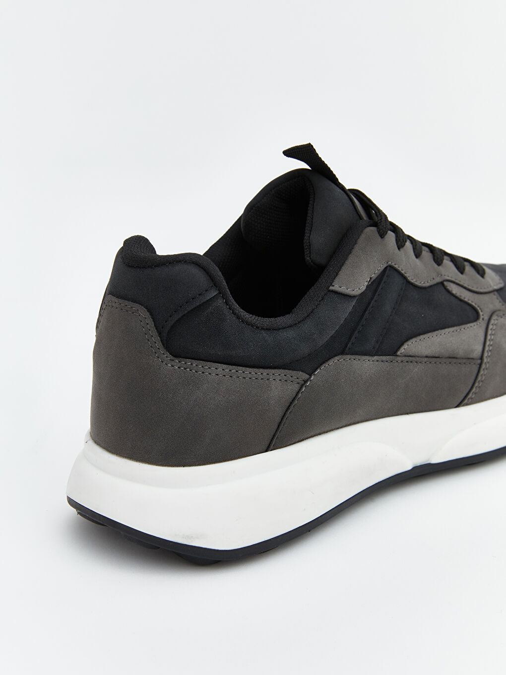 Siyah Bağcıklı Erkek Spor Ayakkabı-4