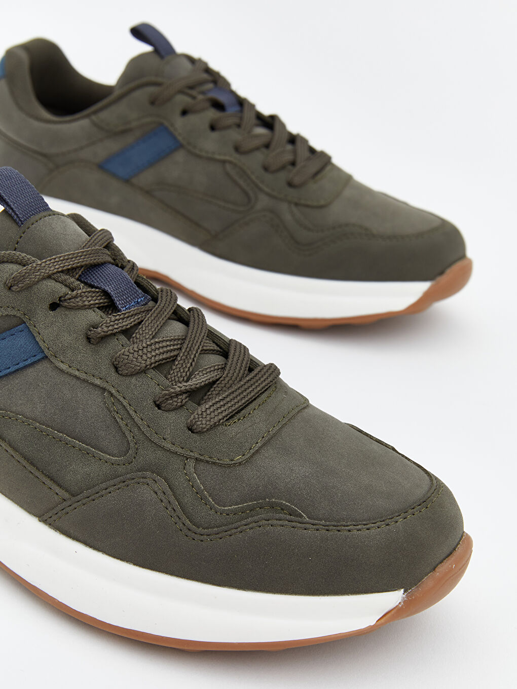 Haki Bağcıklı Erkek Spor Ayakkabı-2