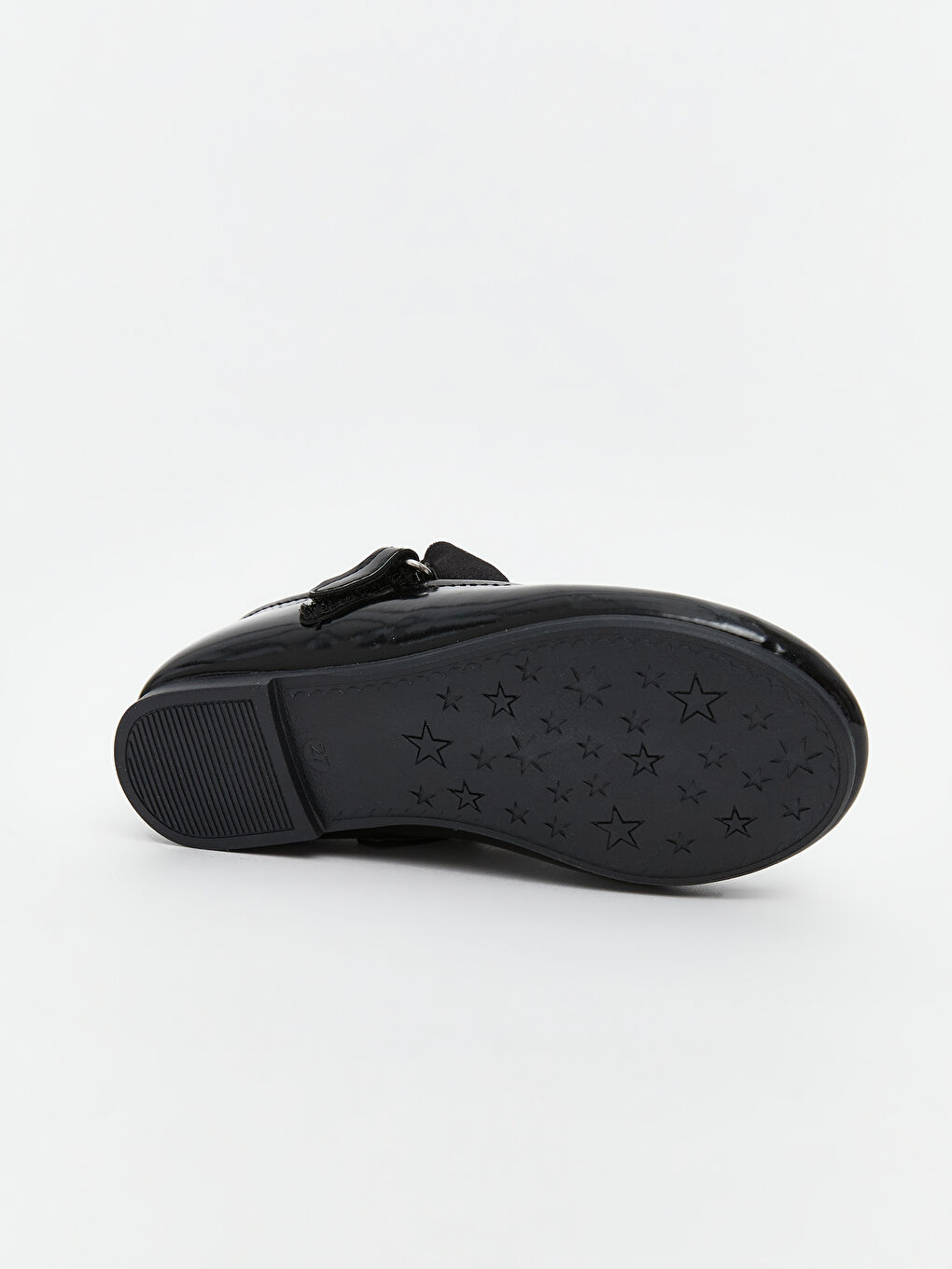 Siyah Deri Görünümlü Kız Bebek Babet-3