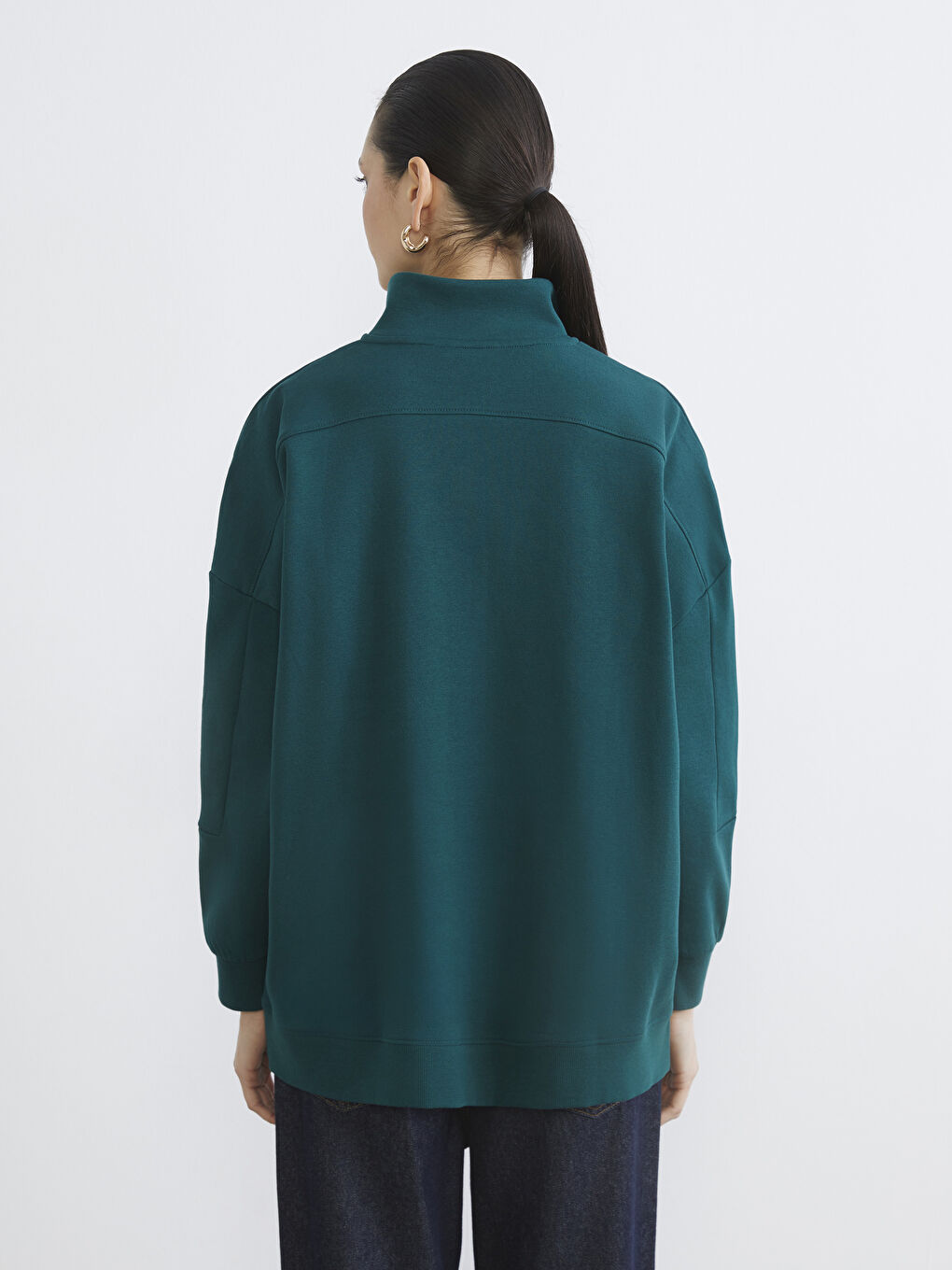 سويت شيرت تونيك نسائي أوفر سايز بطبعة كاليفورنيا-3