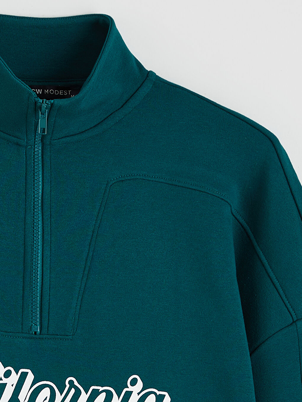 سويت شيرت تونيك نسائي أوفر سايز بطبعة كاليفورنيا-8