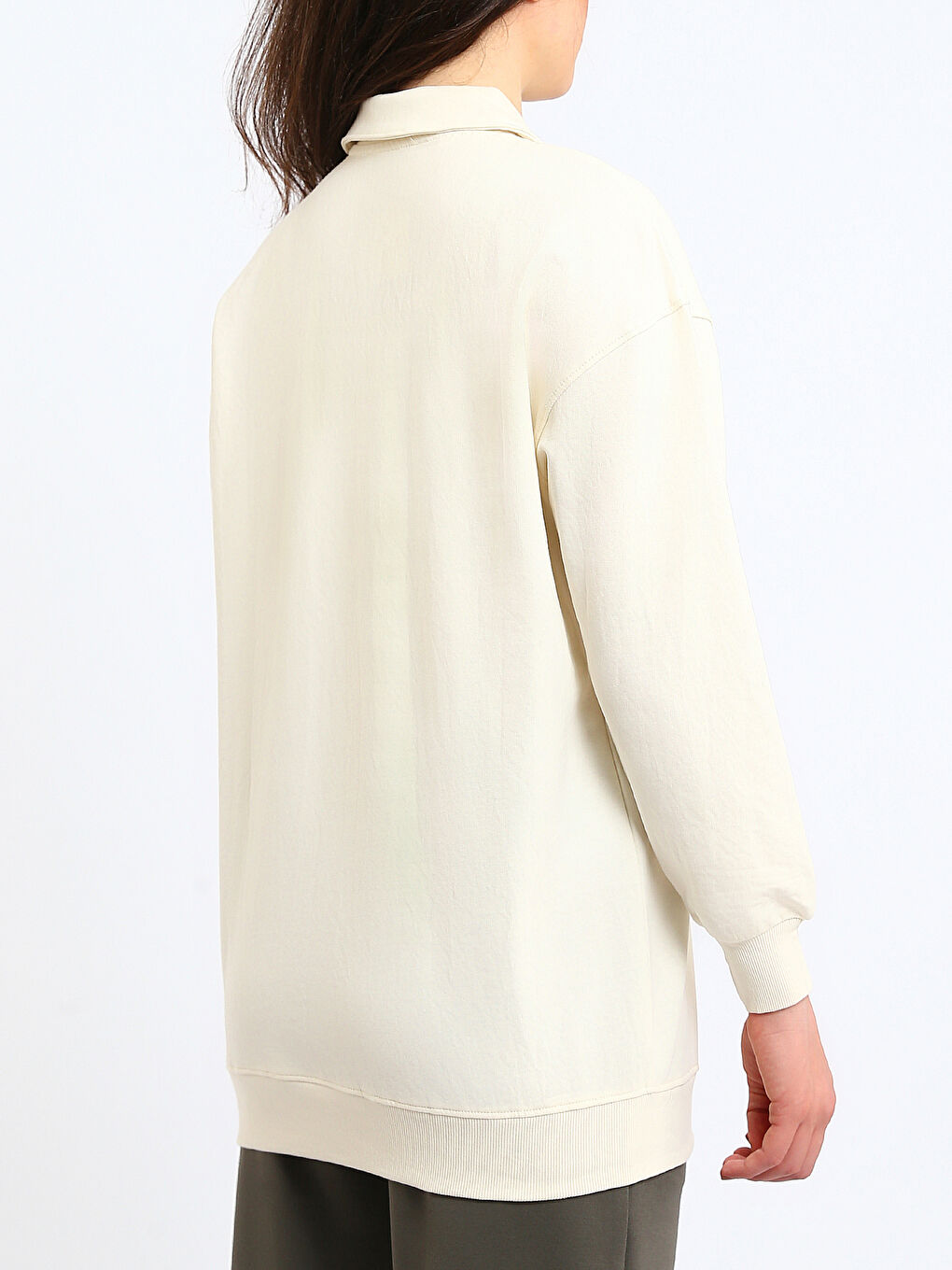 تونيك كنزة رياضية بيج فاتح / ايكرو امرأة-4