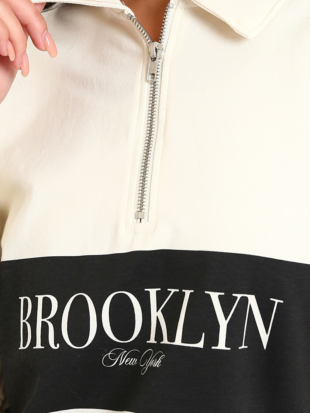 Tunique en Sweatshirt ÉCROU Femme-2