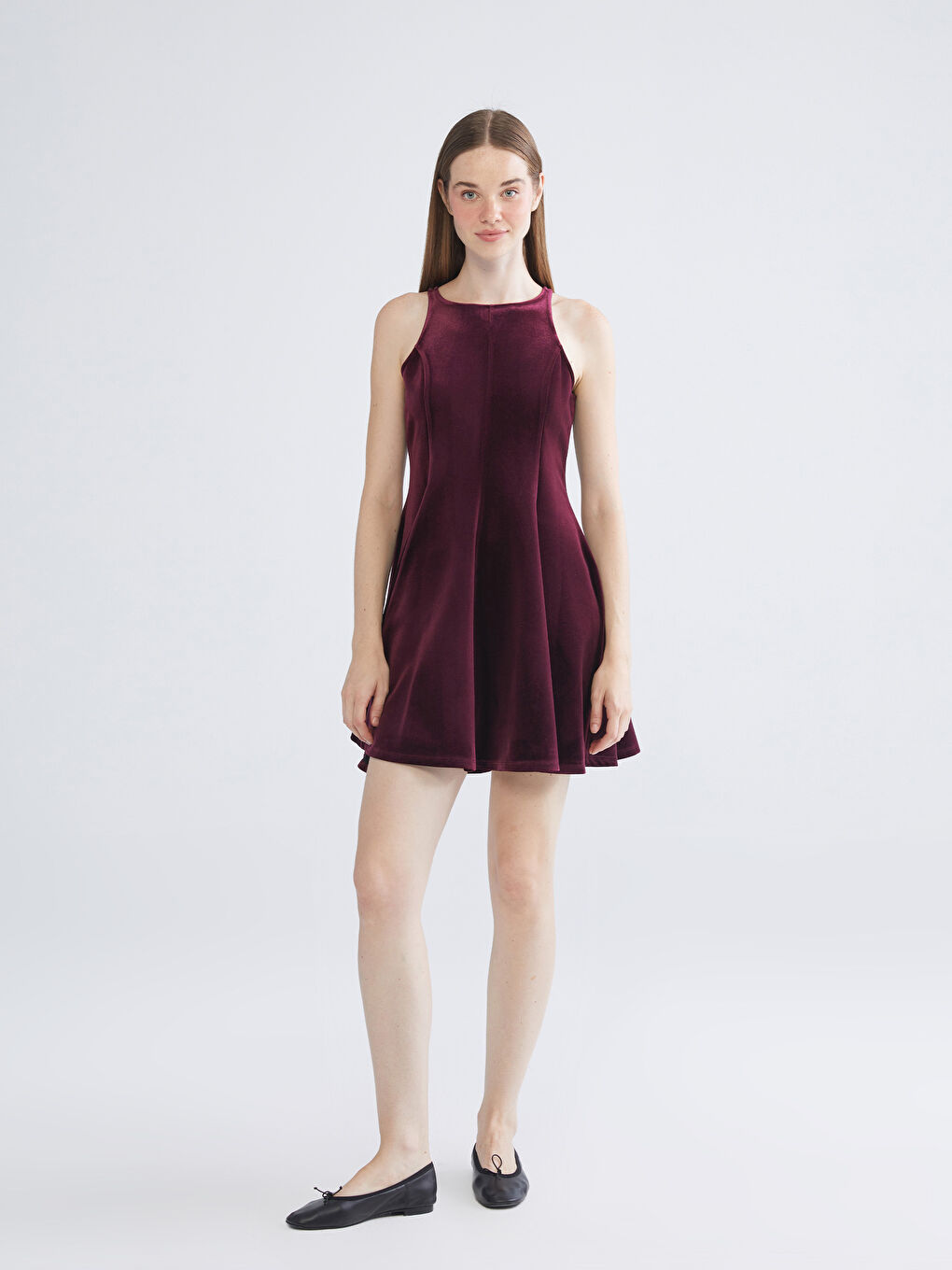 Žena BORDO Haljina-1