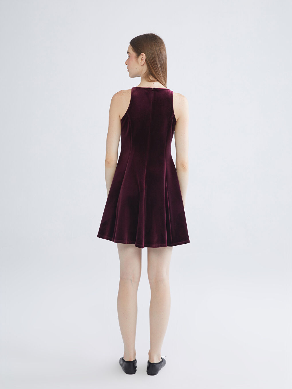 Žena BORDO Haljina-3