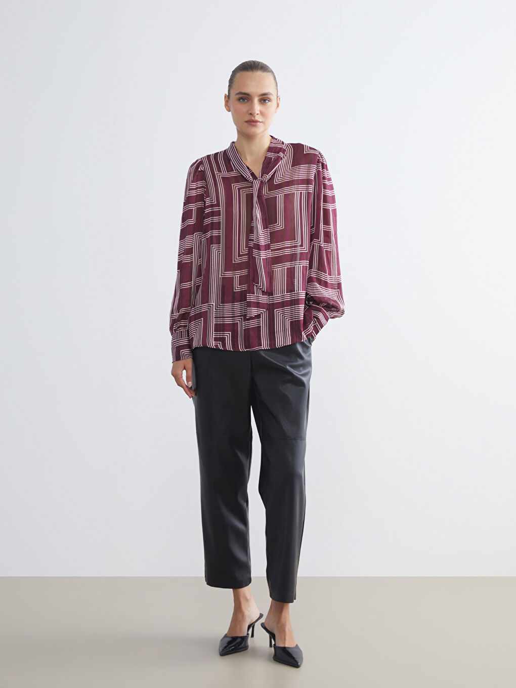 Woman RED Blouse-1