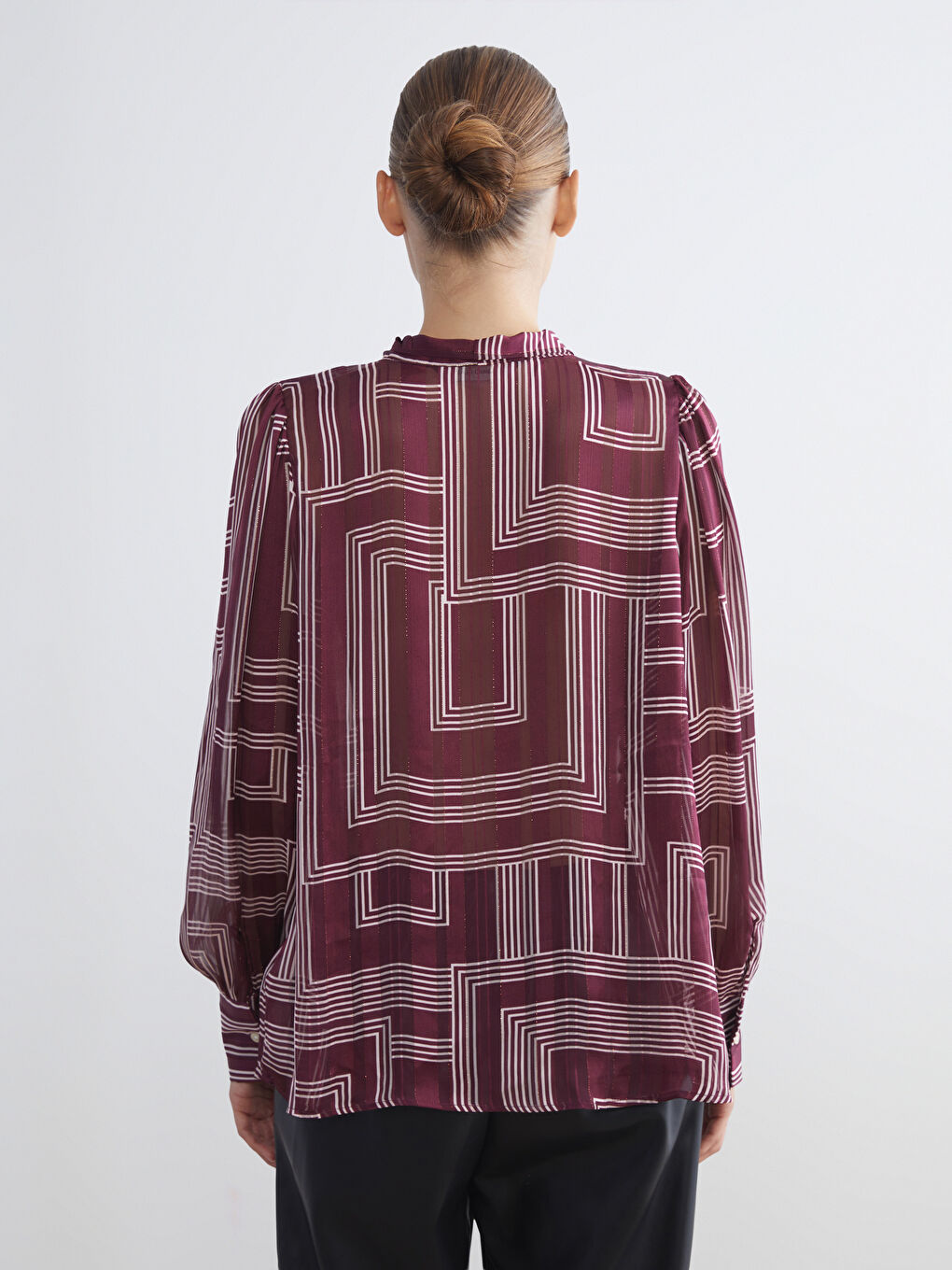 Woman RED Blouse-3