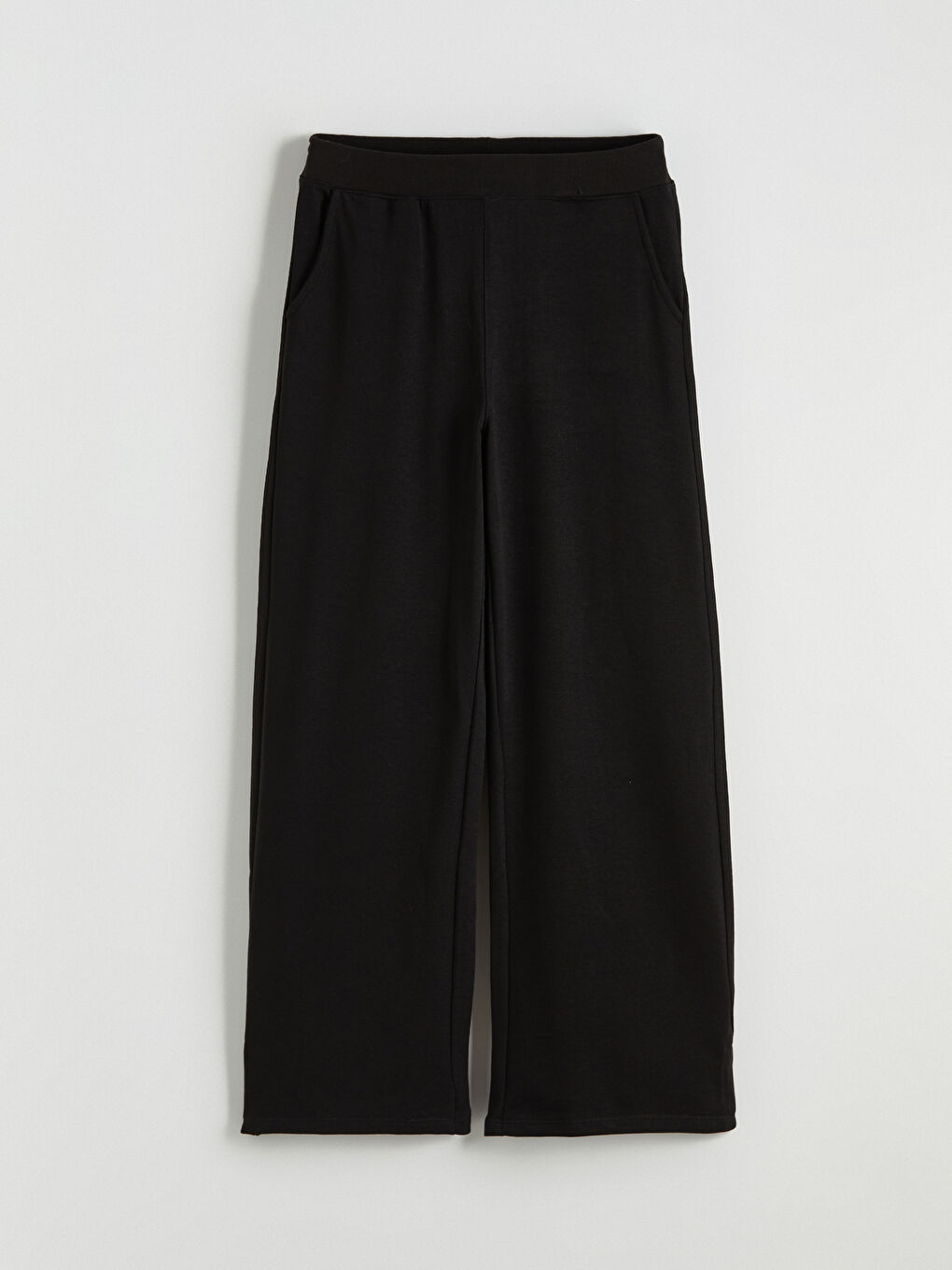 Elasticated Waist Wide Leg Women's Sweatpants-4